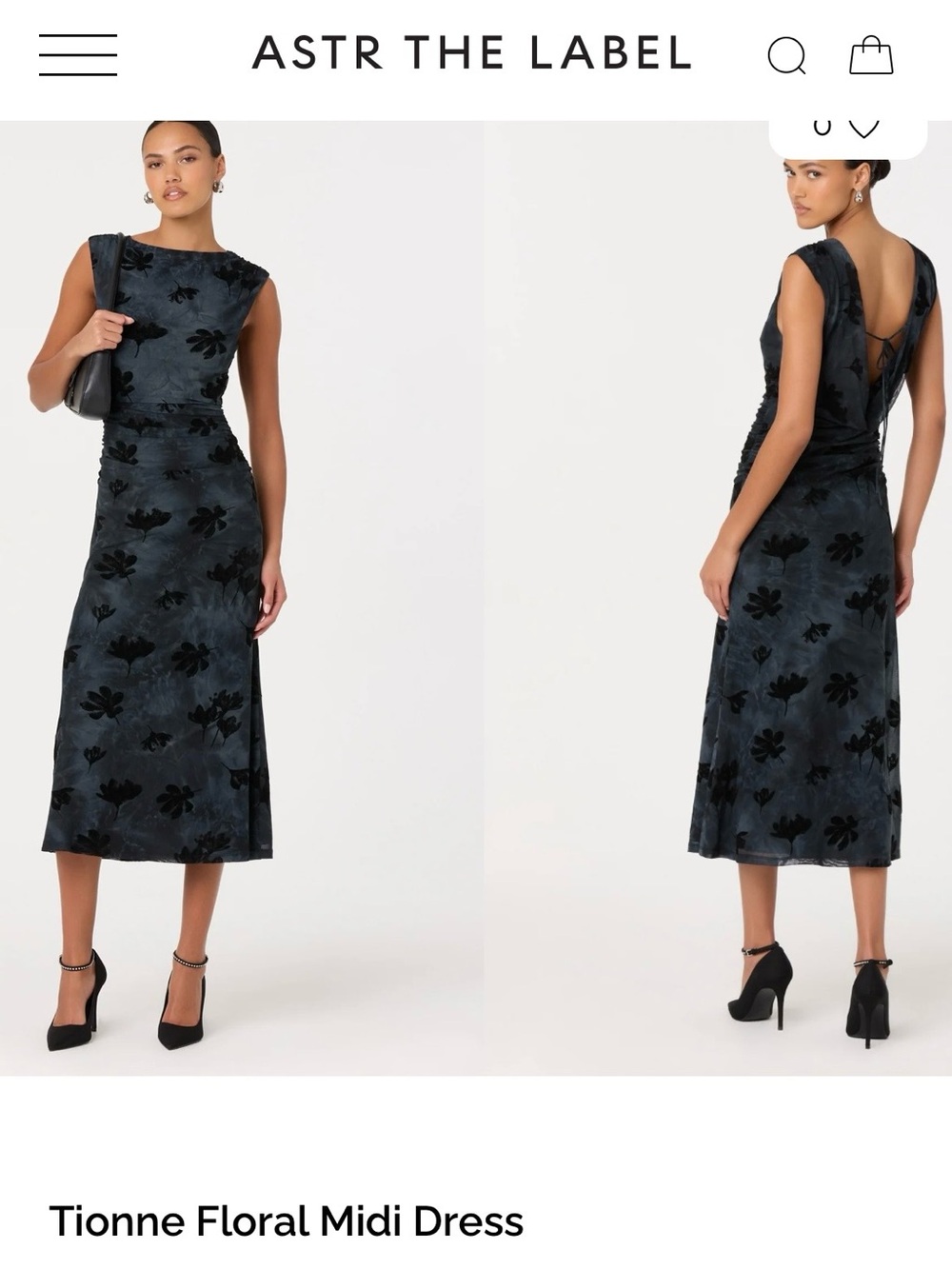 NWT Astr Tionne Floral Midi Dress